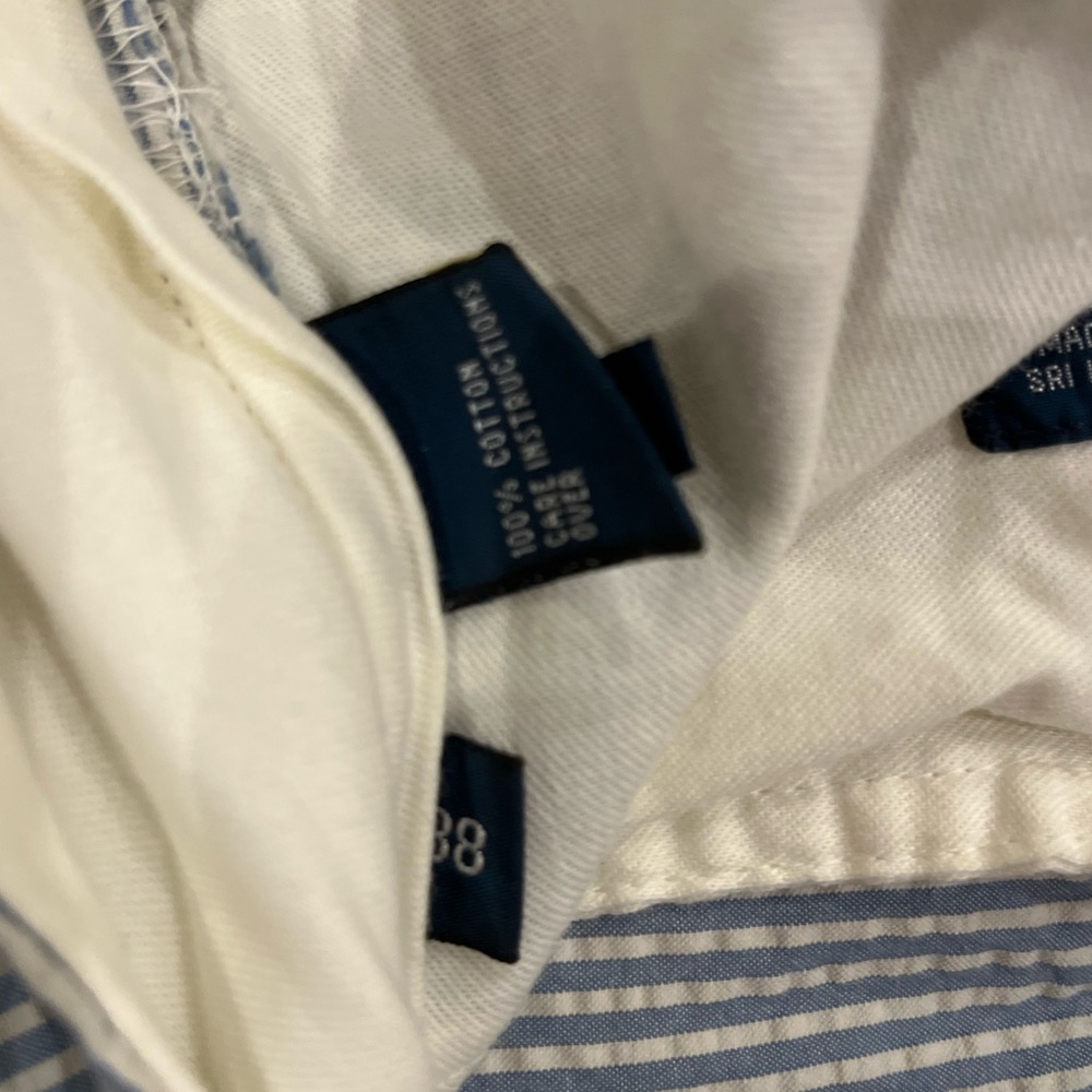 Ralph‎ Lauren, men’s shorts, blue and white stripes, size 38 - Picture 4 of 5
